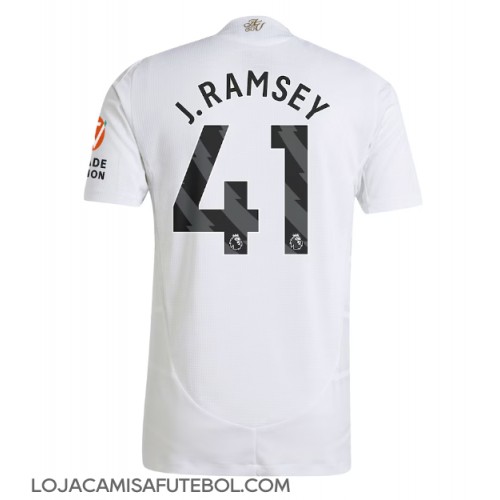 Camisa de Futebol Aston Villa Jacob Ramsey #41 Equipamento Secundário 2024-25 Manga Curta